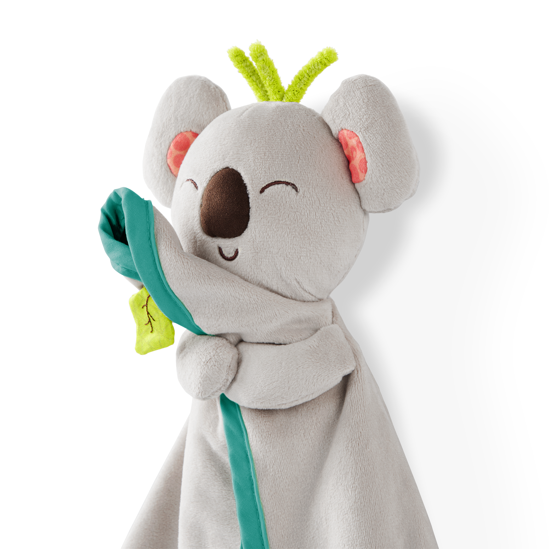 Plush baby lovey koala blanket
