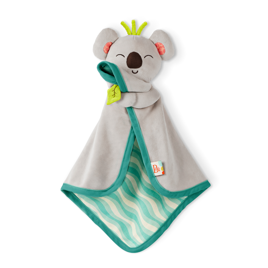 Plush baby lovey koala blanket