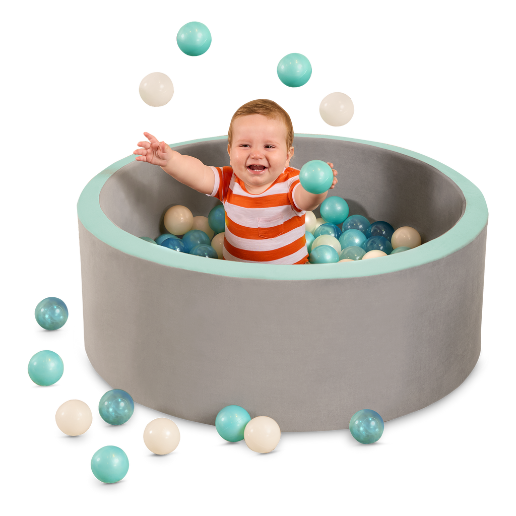 Soft foam ball pit for toddlers, indoor active play toy