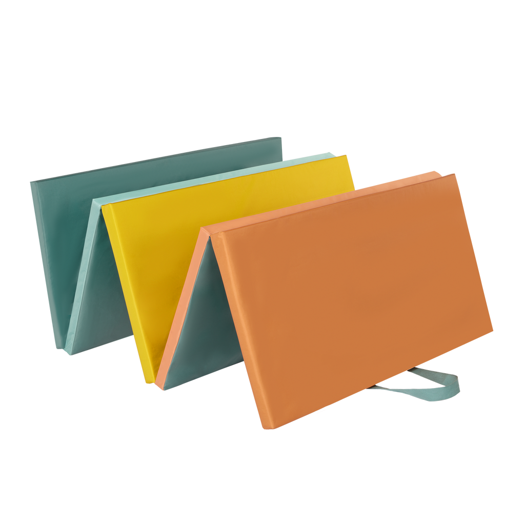 Folding foam play mat for tumbling kids gymnastics
