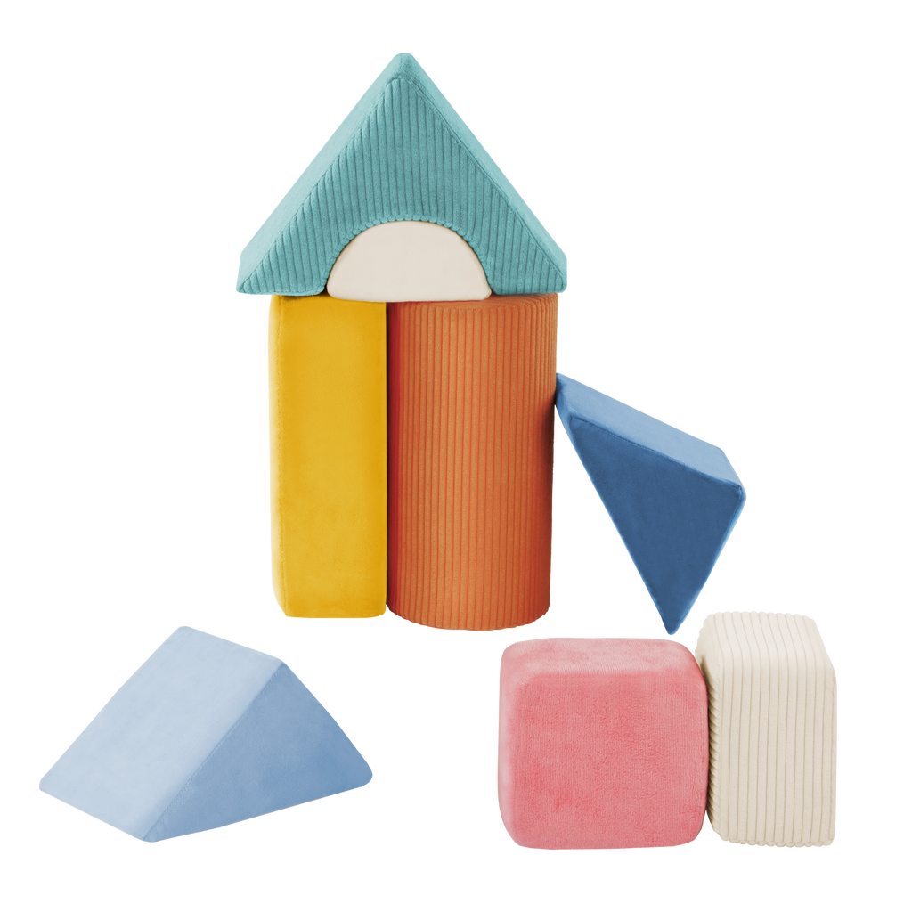 Soft sensory foam blocks for babies architectural building blocks