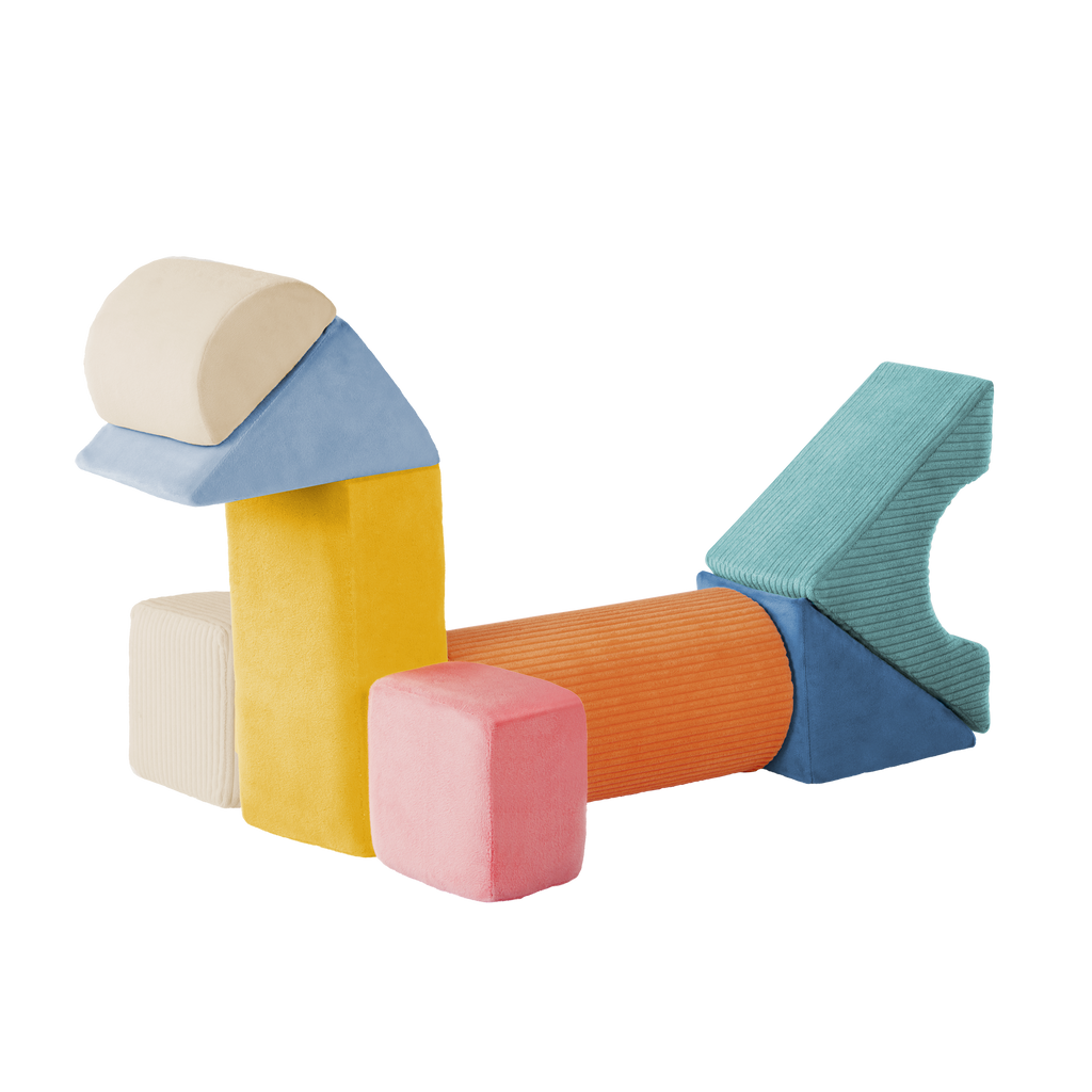 Soft sensory foam blocks for babies architectural building blocks