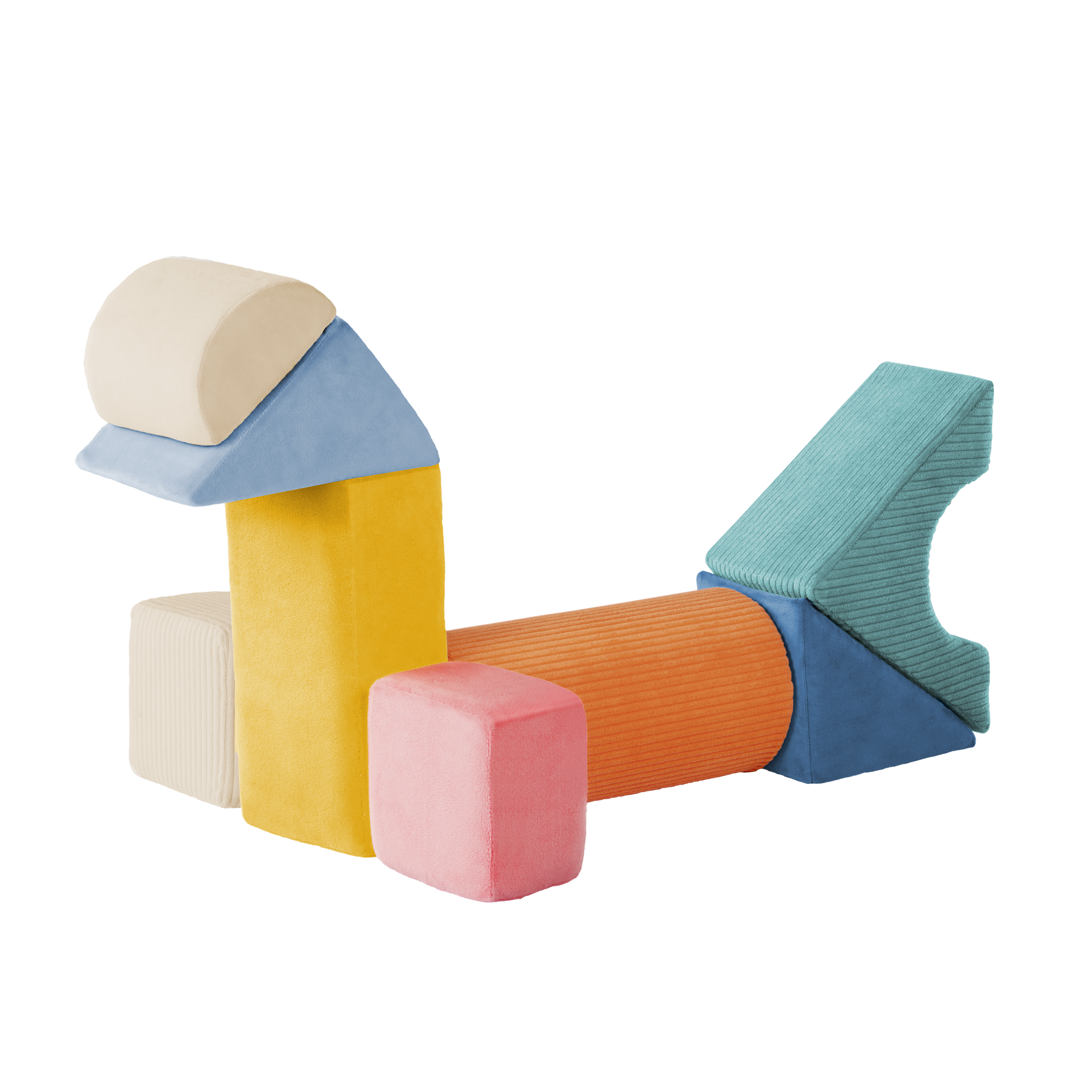 Soft sensory foam blocks for babies architectural building blocks