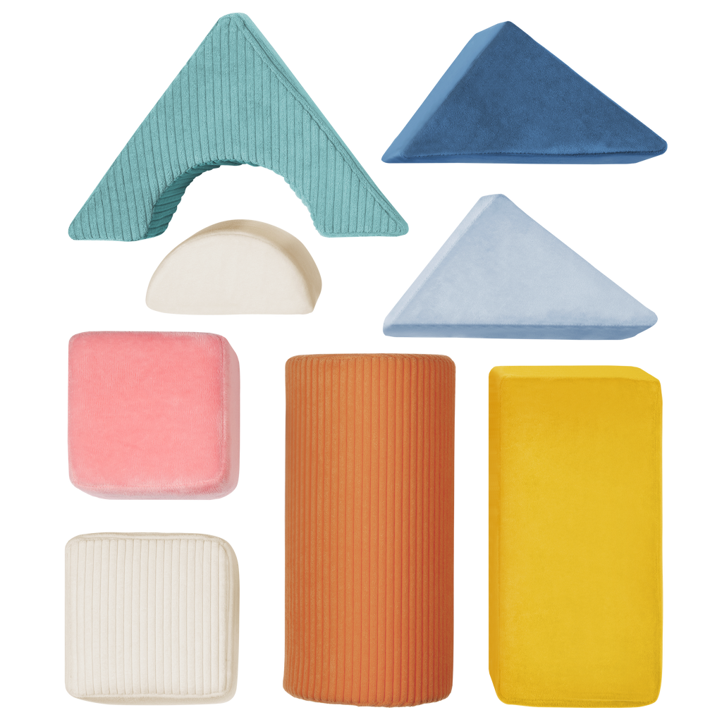 Soft sensory foam blocks for babies architectural building blocks