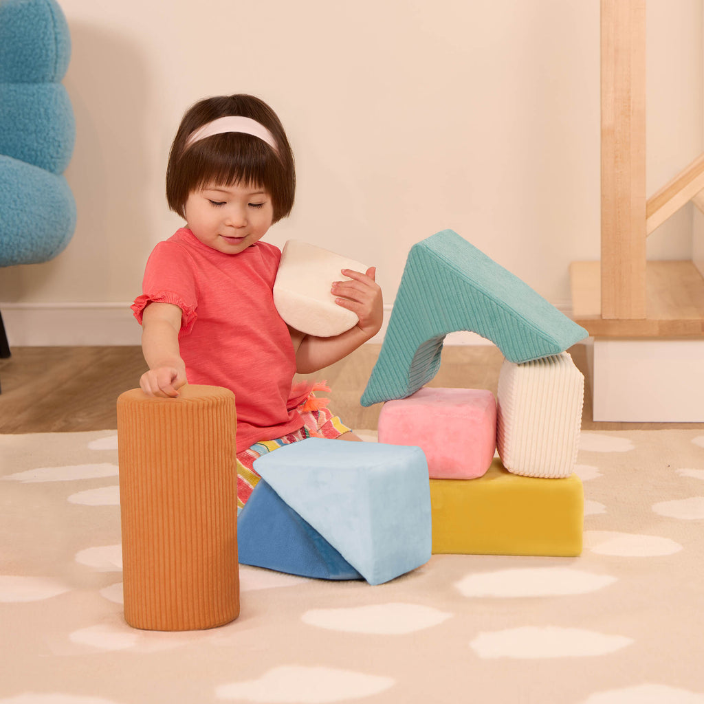 Soft sensory foam blocks for babies architectural building blocks