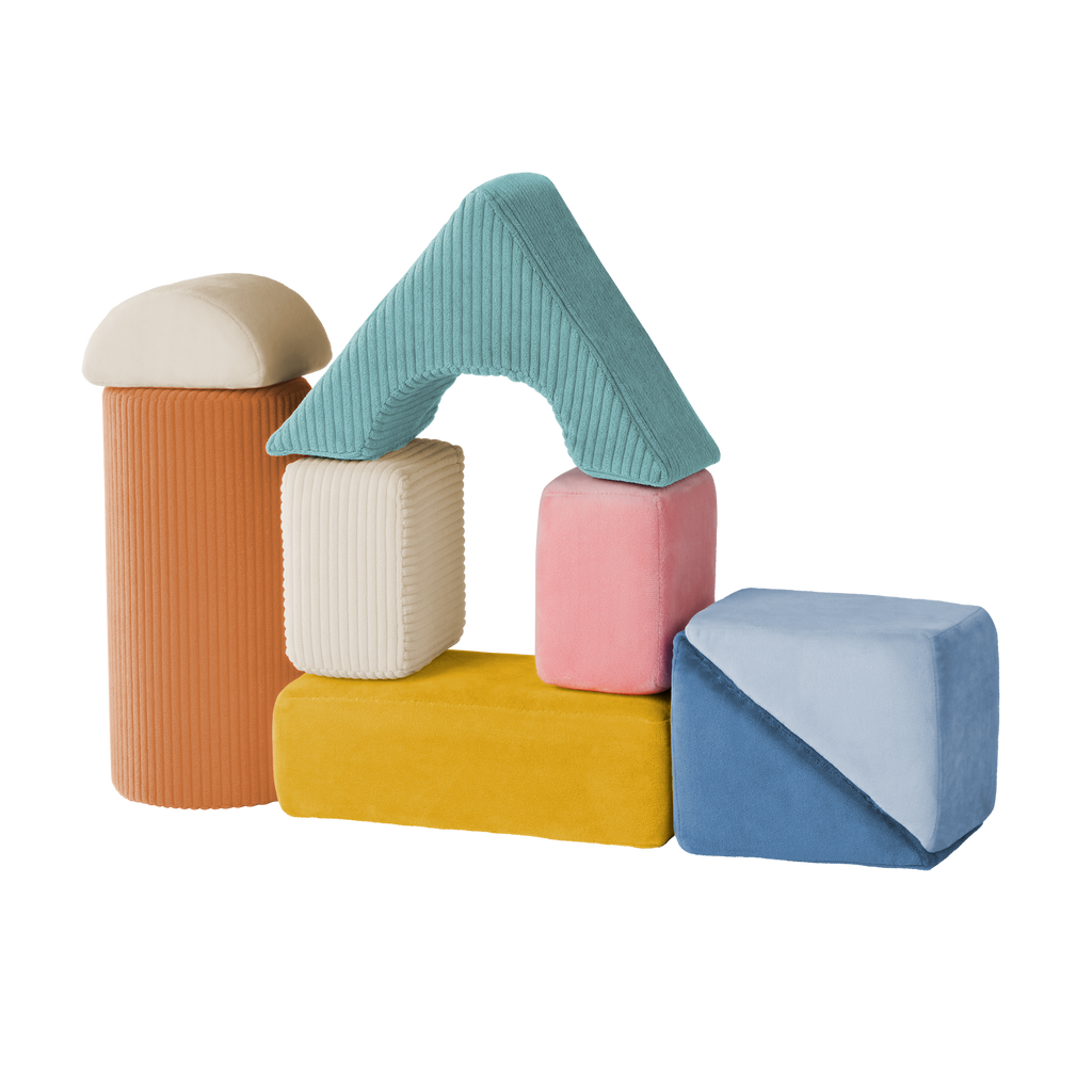 Soft sensory foam blocks for babies architectural building blocks