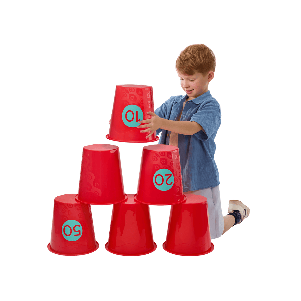 Bucket pong game for kids