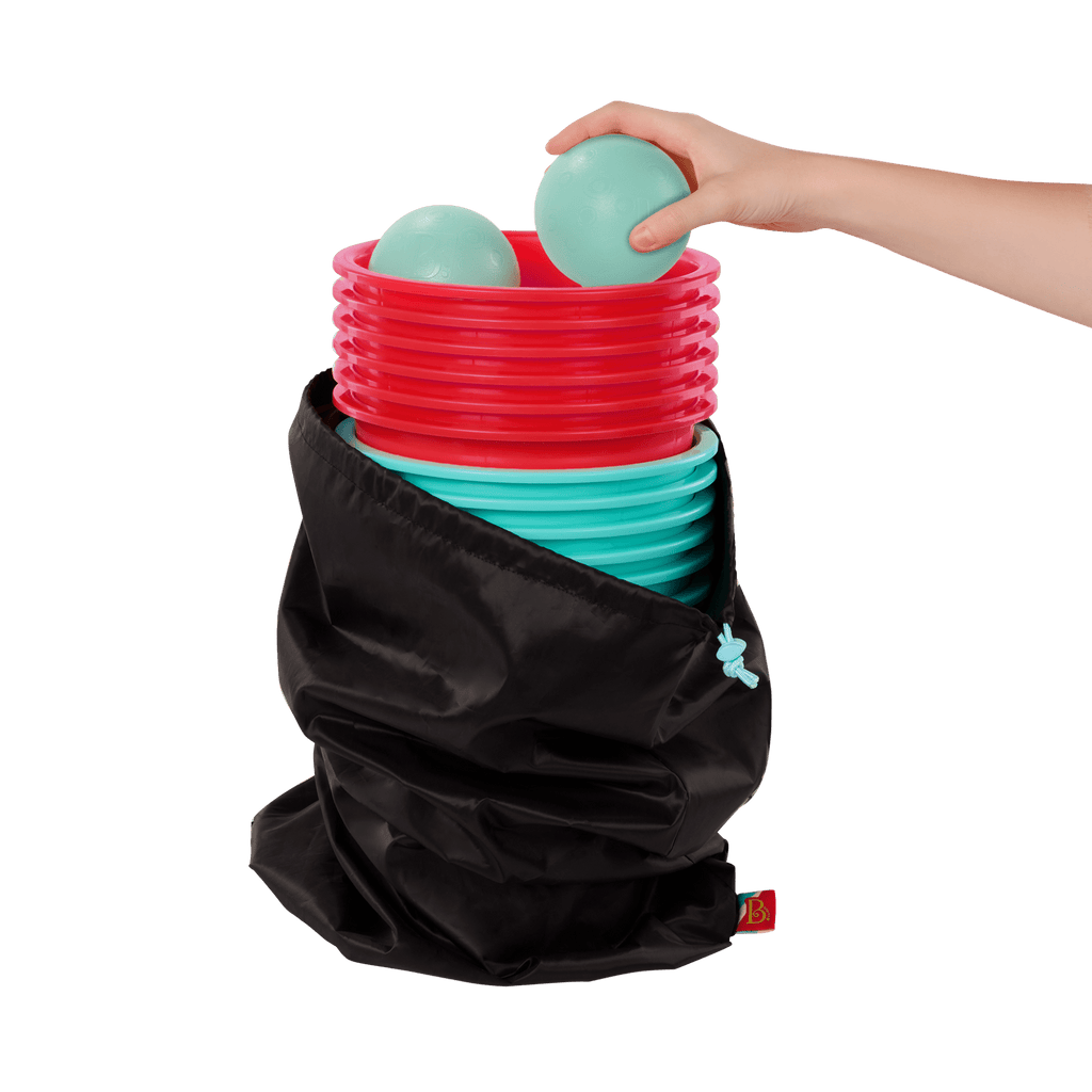 Bucket pong game for kids