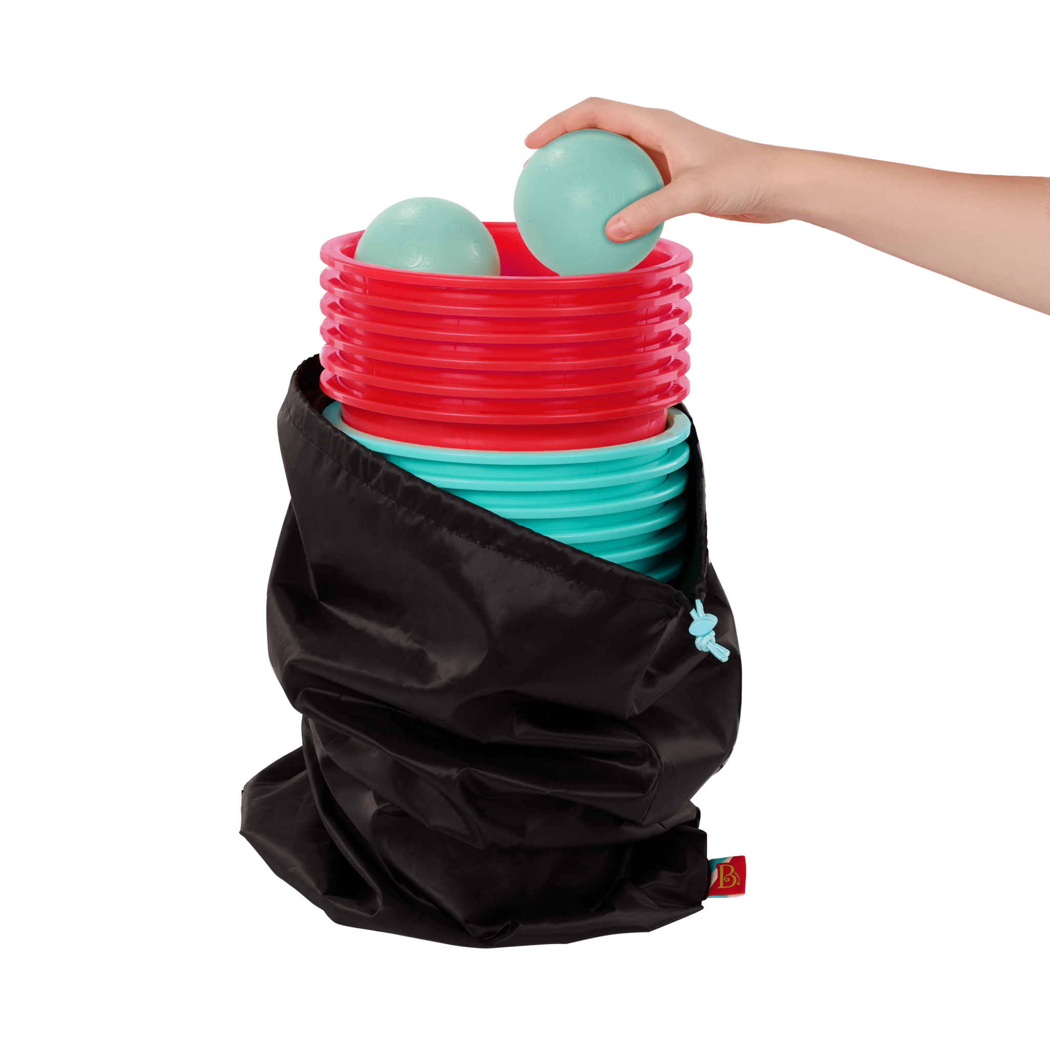Bucket pong game for kids