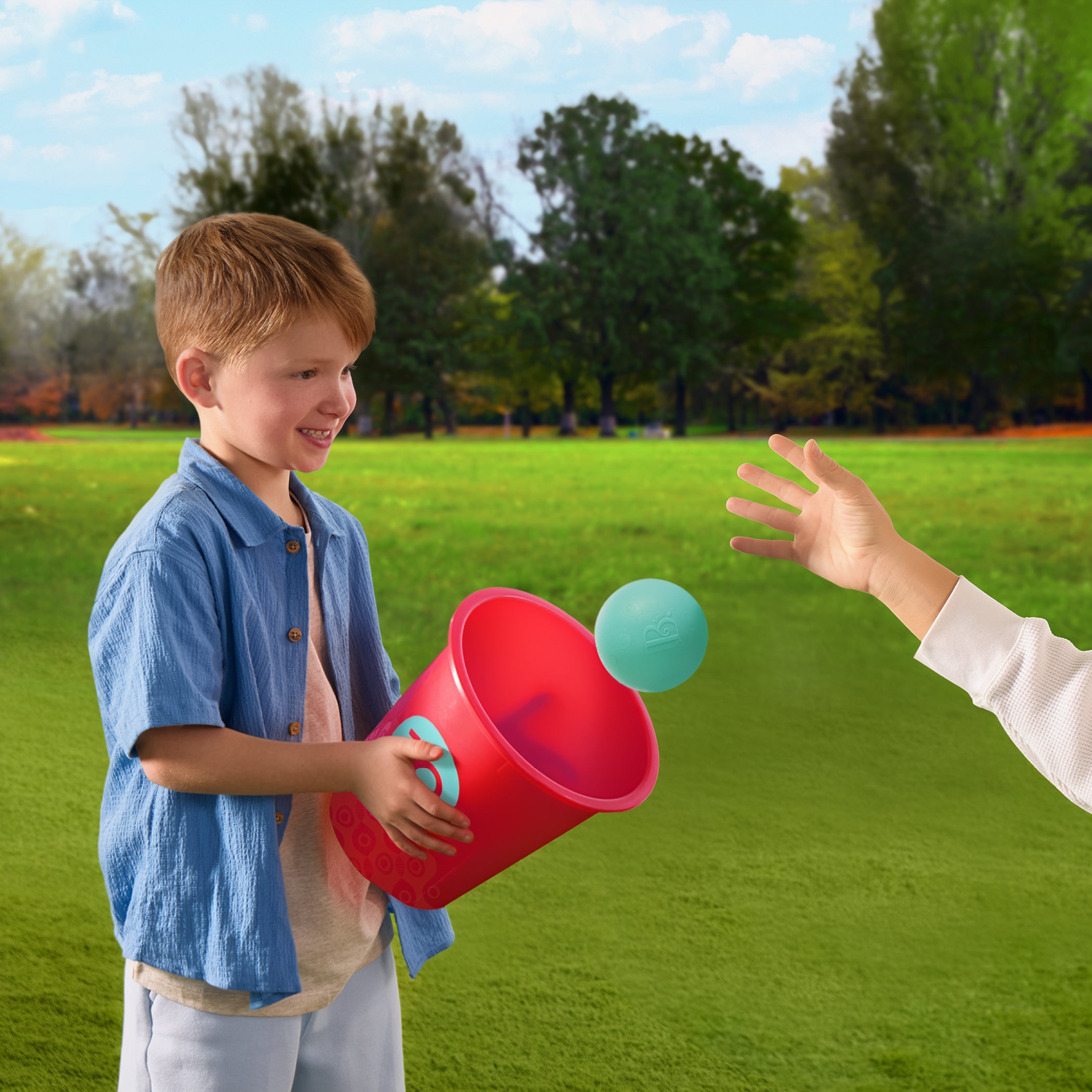 Bucket pong game for kids