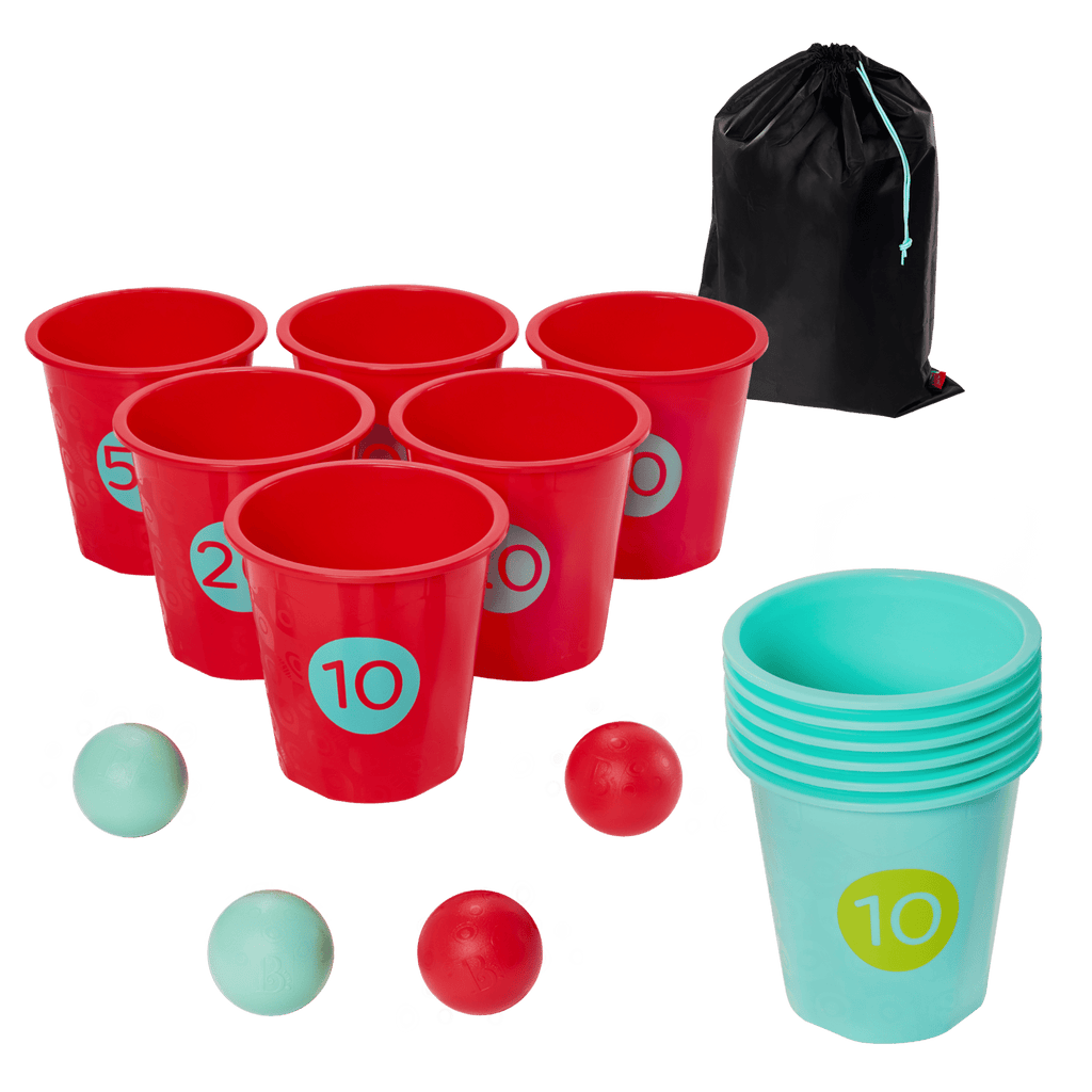 Bucket pong game for kids