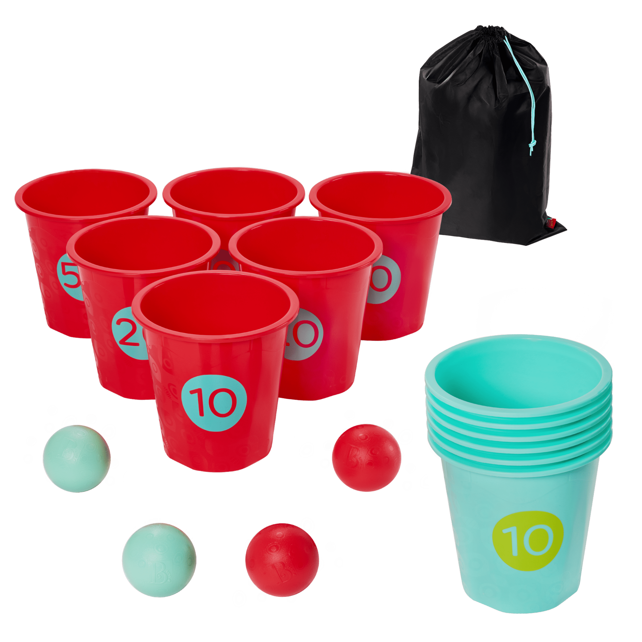 Bucket pong game for kids