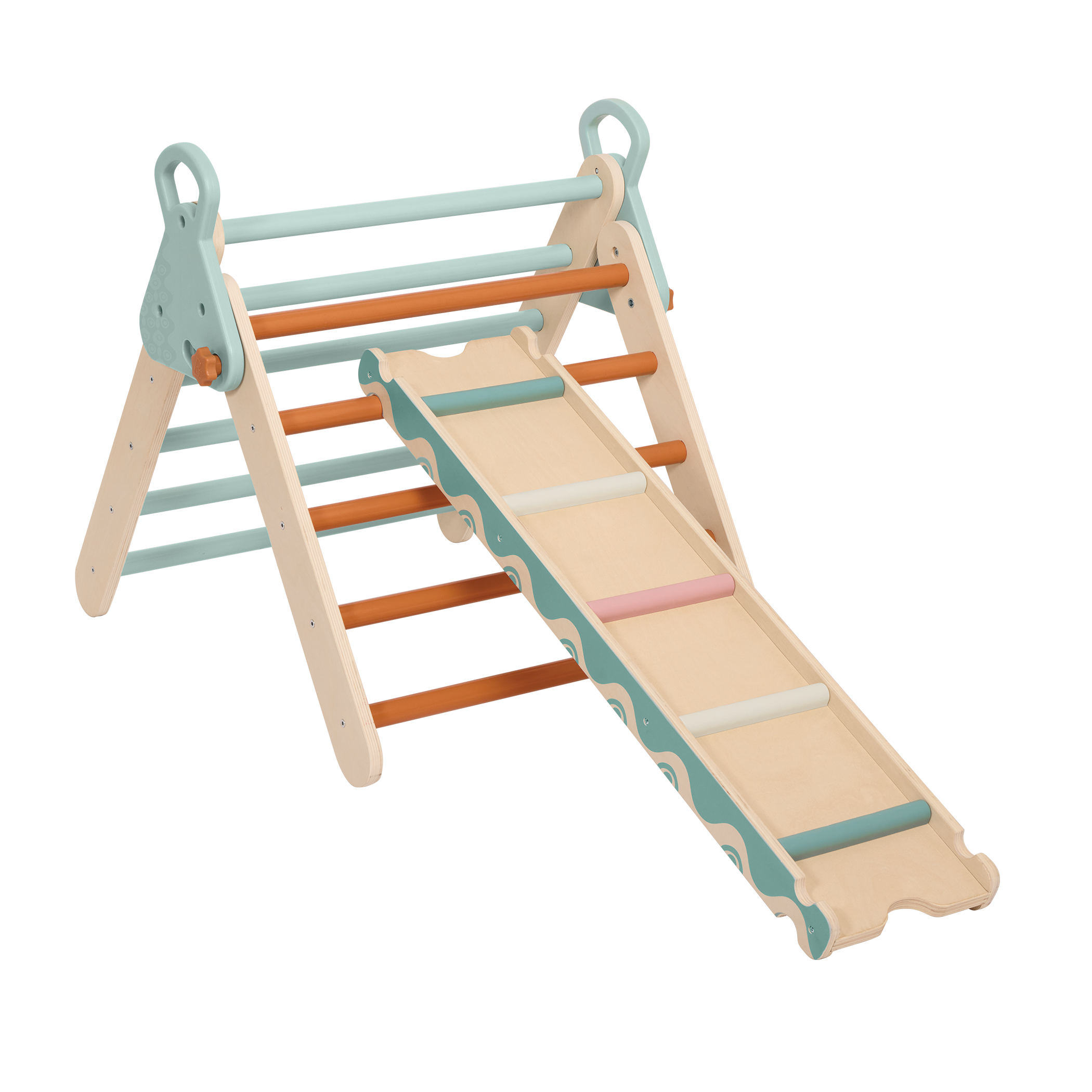 Wooden Montessori pikler triangle