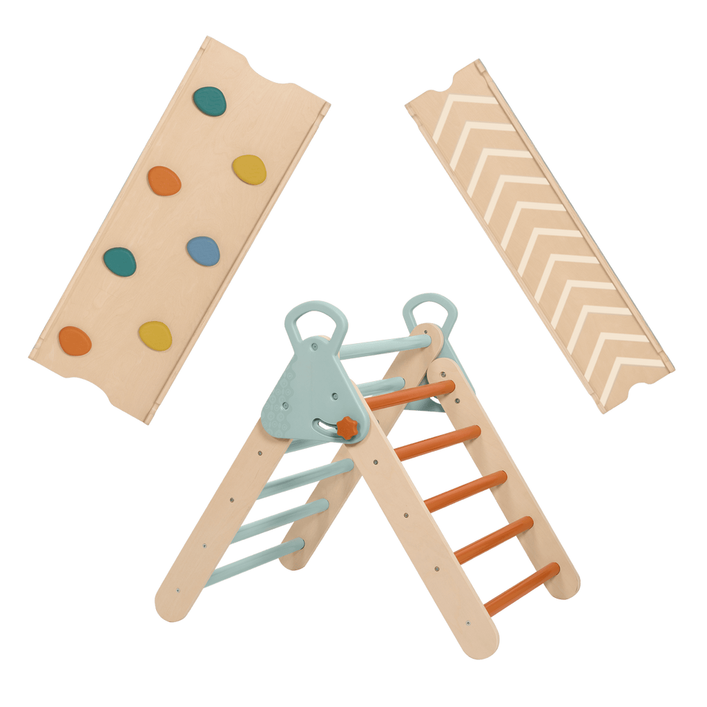Wooden Montessori pikler triangle