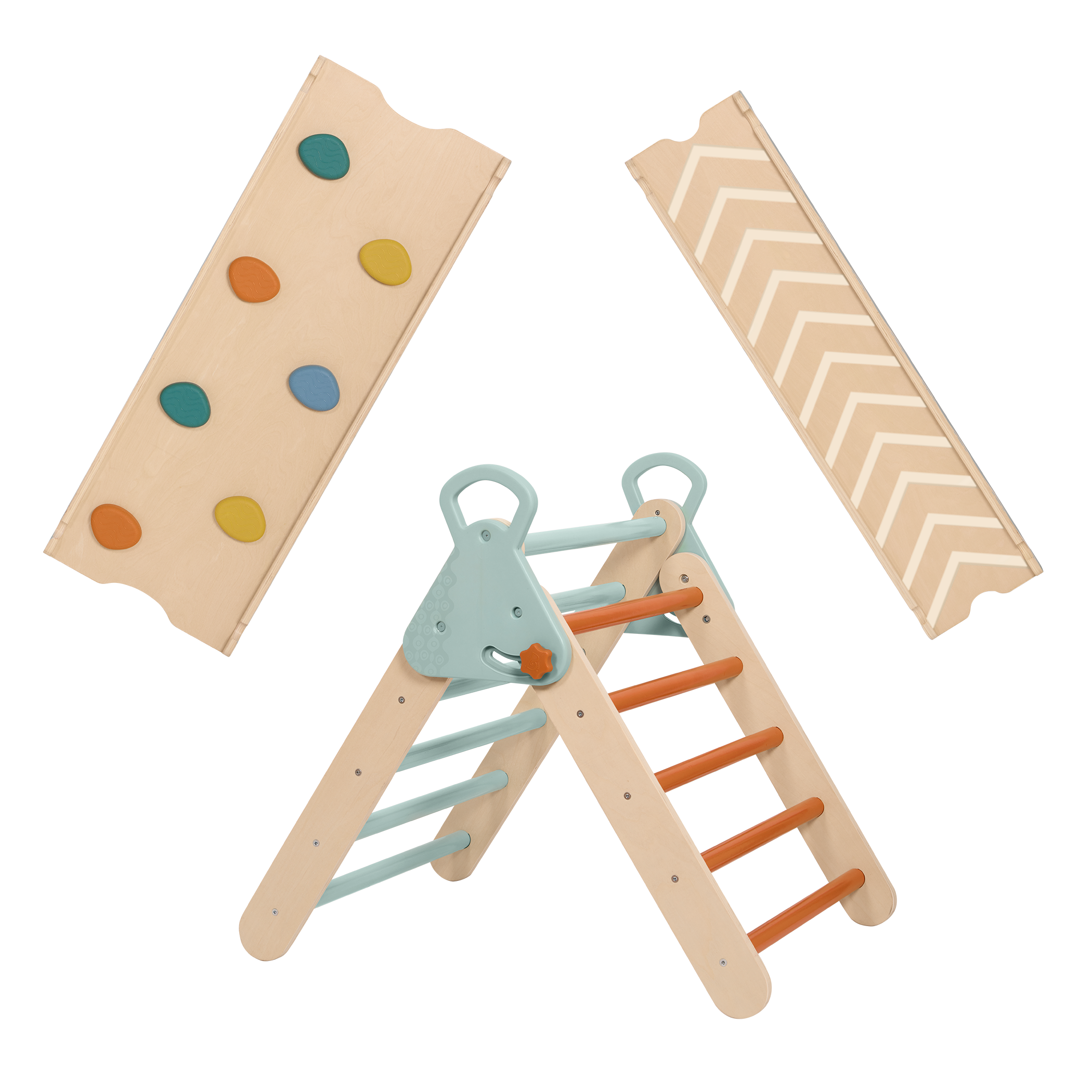 Wooden Montessori pikler triangle