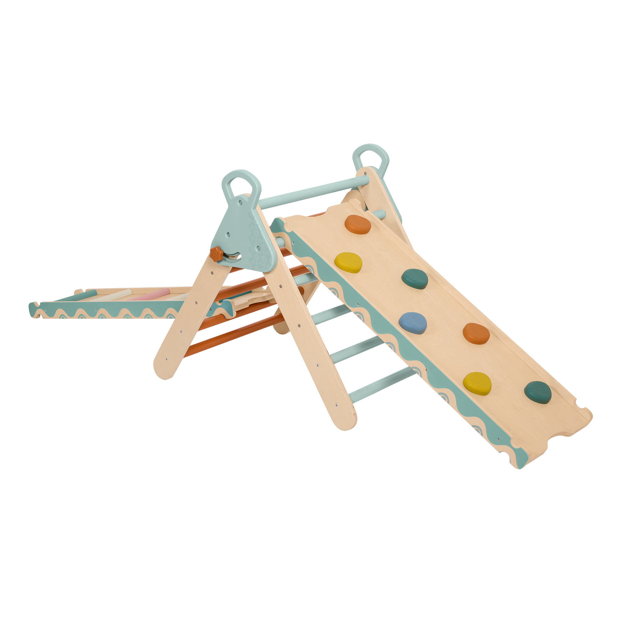 Wooden Montessori pikler triangle