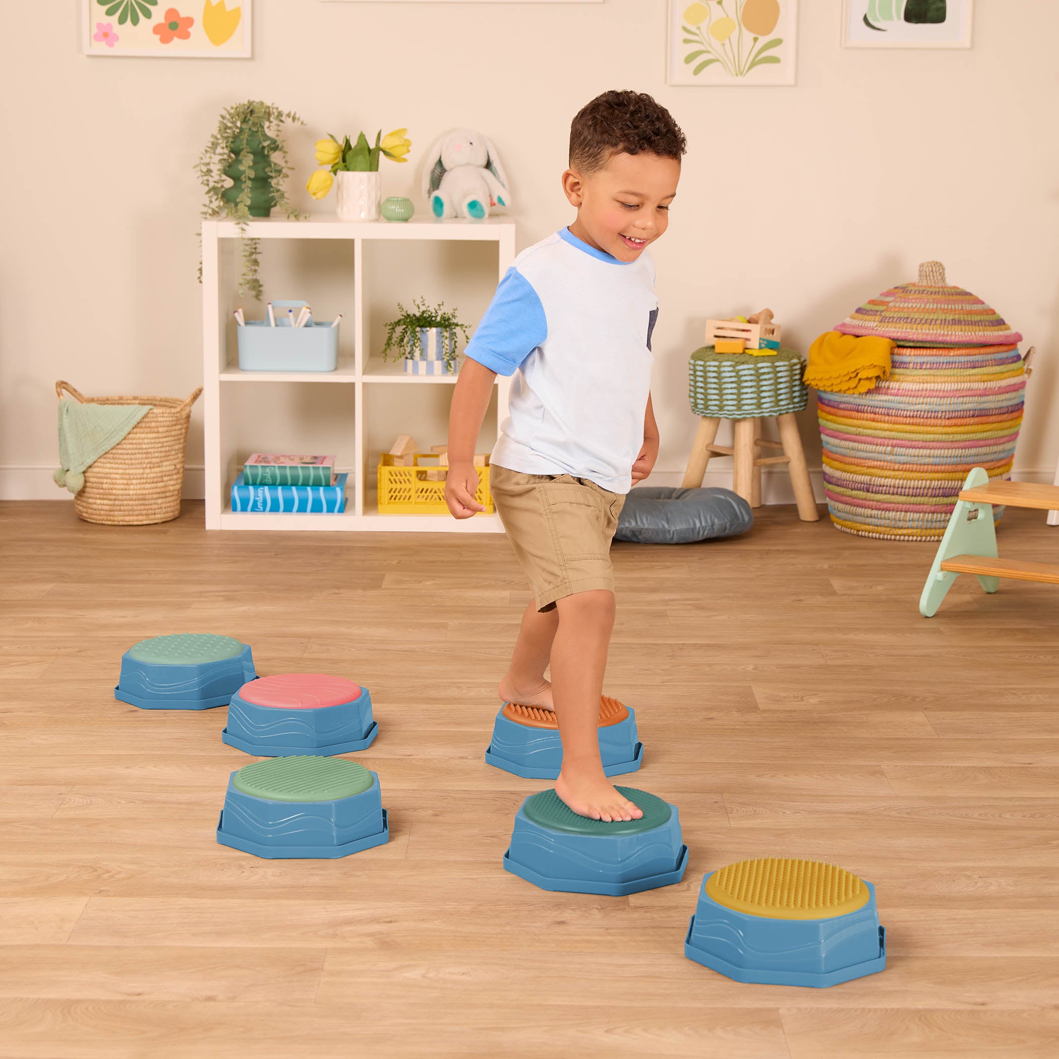 Sensory step stones Balance & Build balancing beams for kids