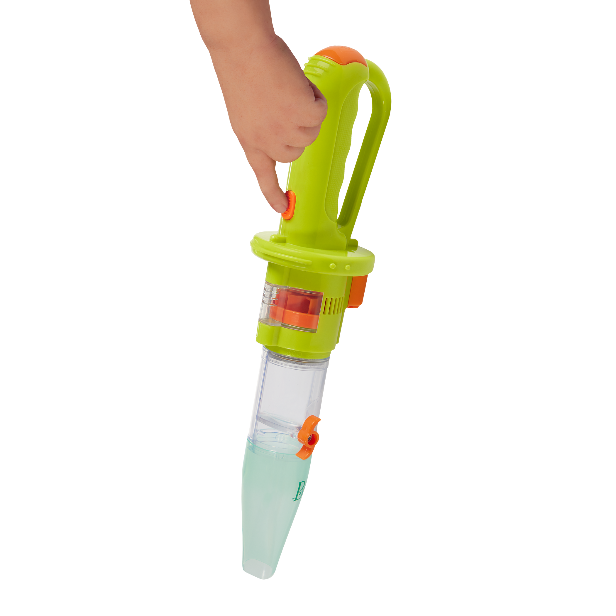 Bug catcher vacuum with magnifying glass, tweezers, toys, and capture jar