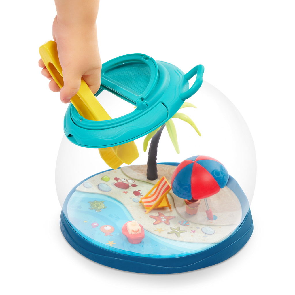 Tropical bug hotel toy with accessories for toddlers and kids