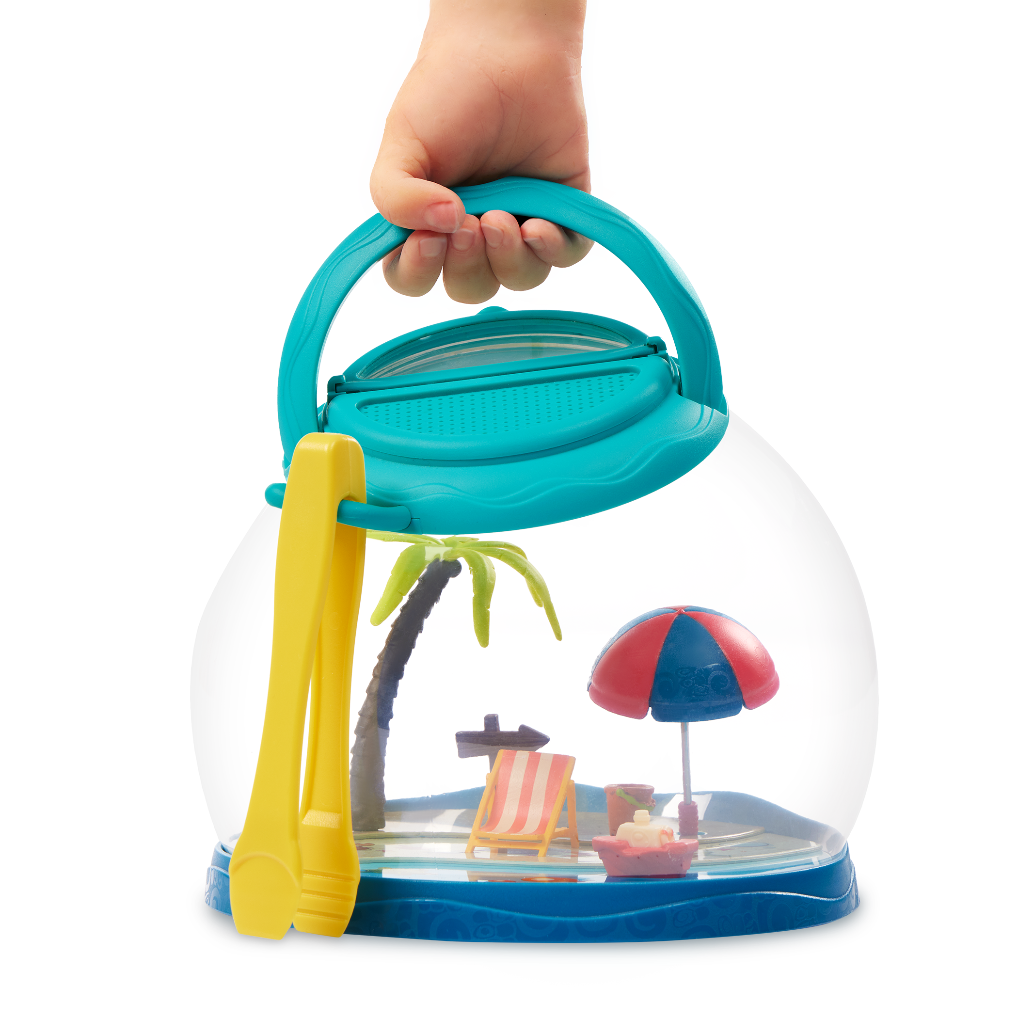 Tropical bug hotel toy with accessories for toddlers and kids