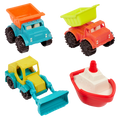 4-pack toy sand vehicles for kids