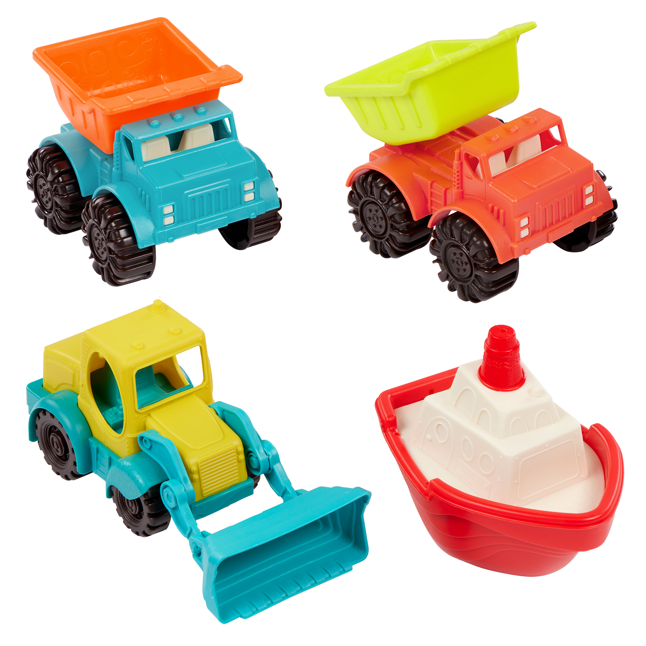 4-pack toy sand vehicles for kids