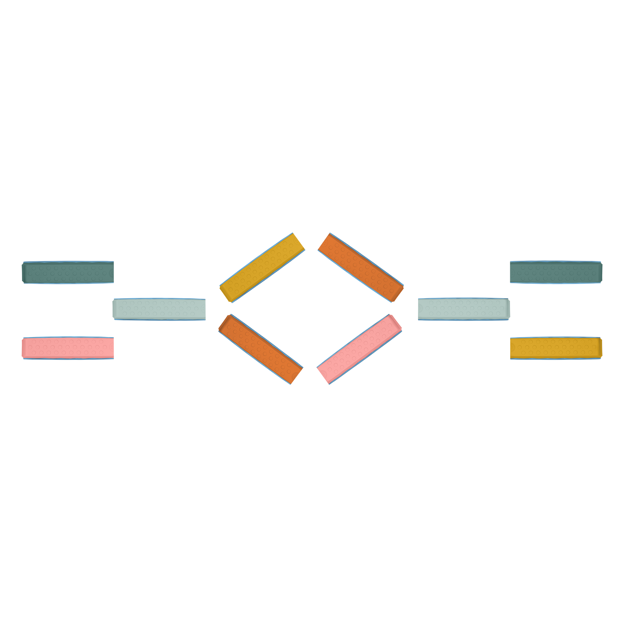 Balance beams toy for kids stackable active play Balance and Build Set