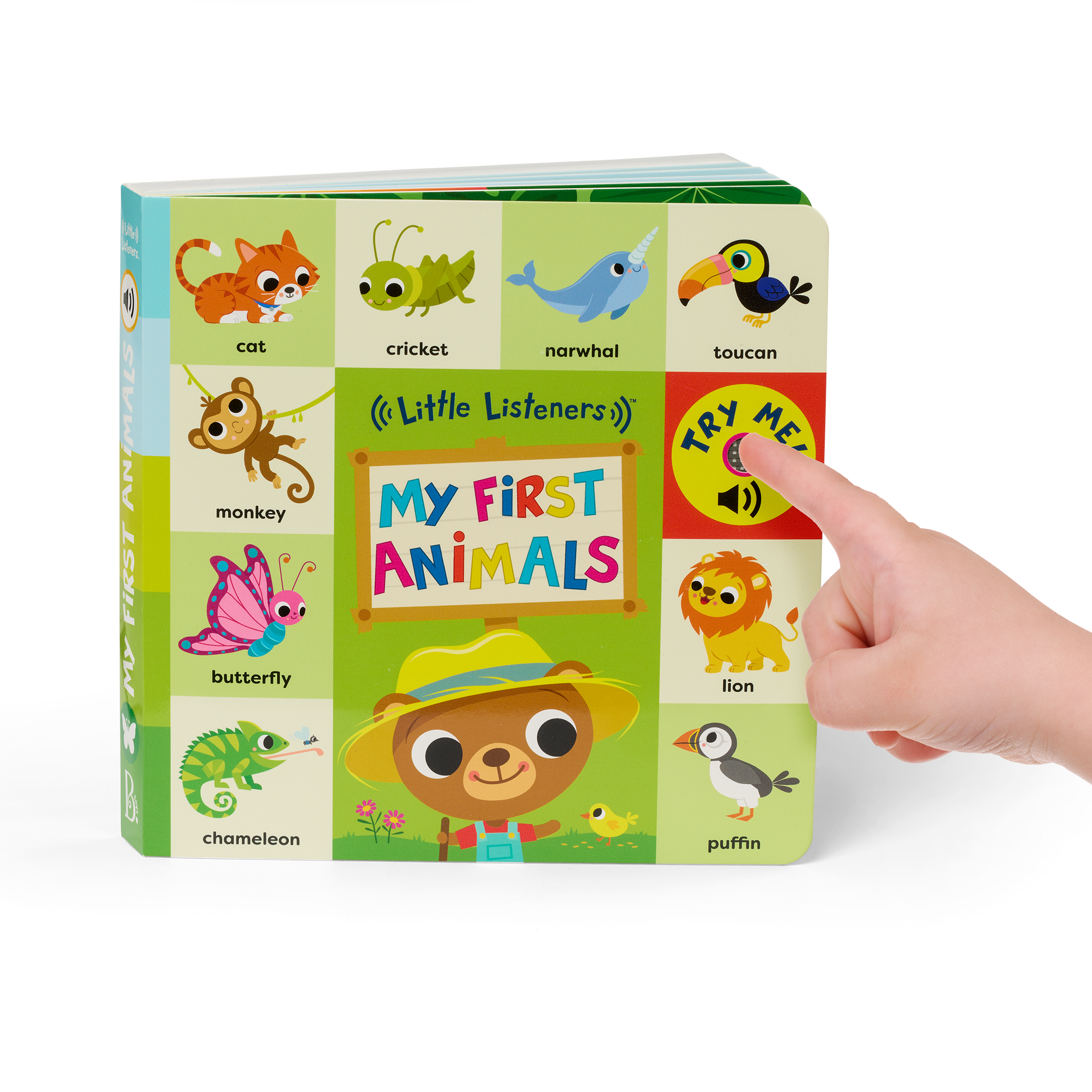 Interactive audio board book for babies and toddlers
