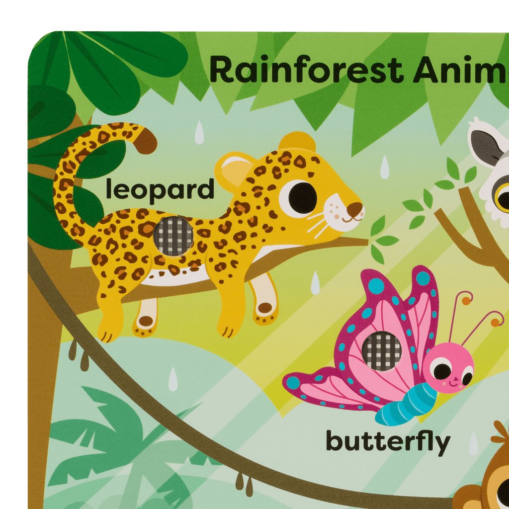Interactive audio board book for babies and toddlers