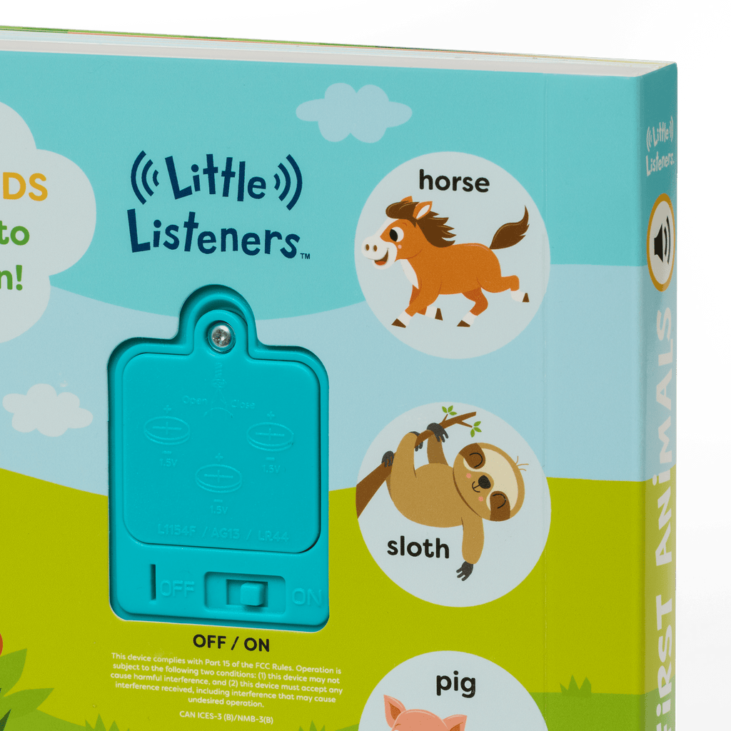 Interactive audio board book for babies and toddlers
