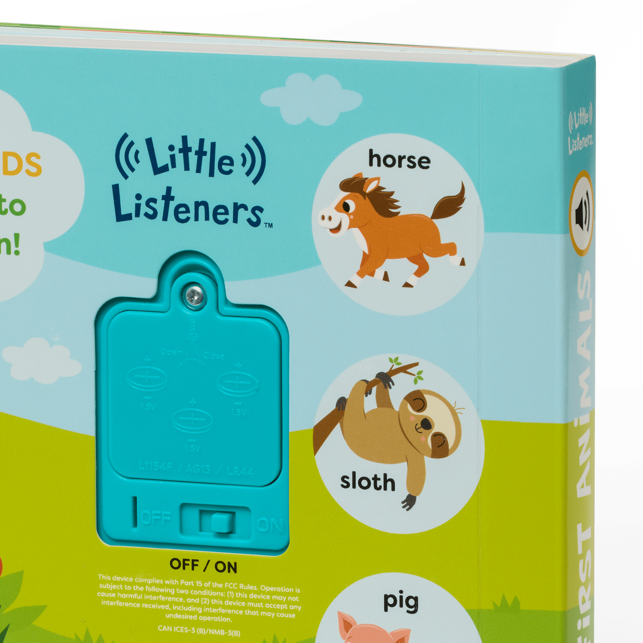 Interactive audio board book for babies and toddlers