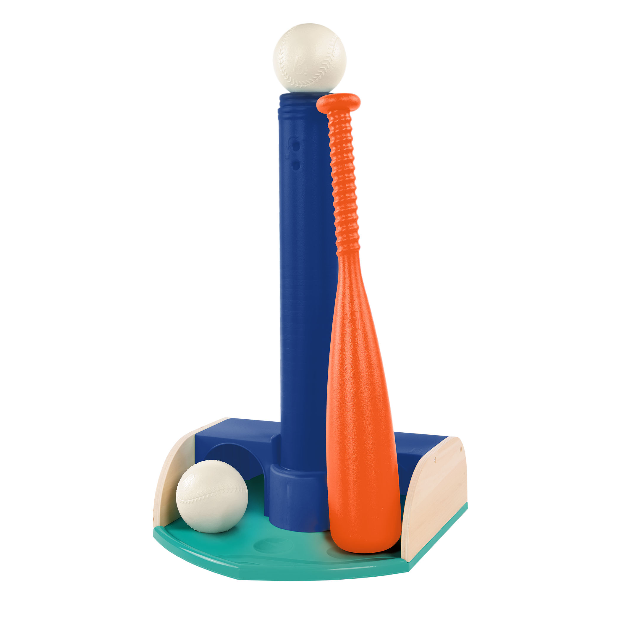 Kids tee ball playset with balls and bat