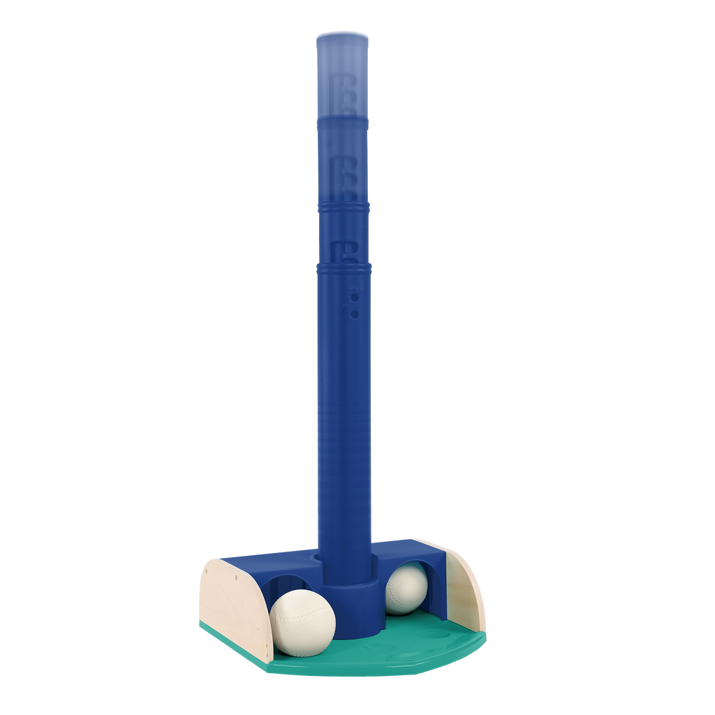 Kids tee ball playset with balls and bat