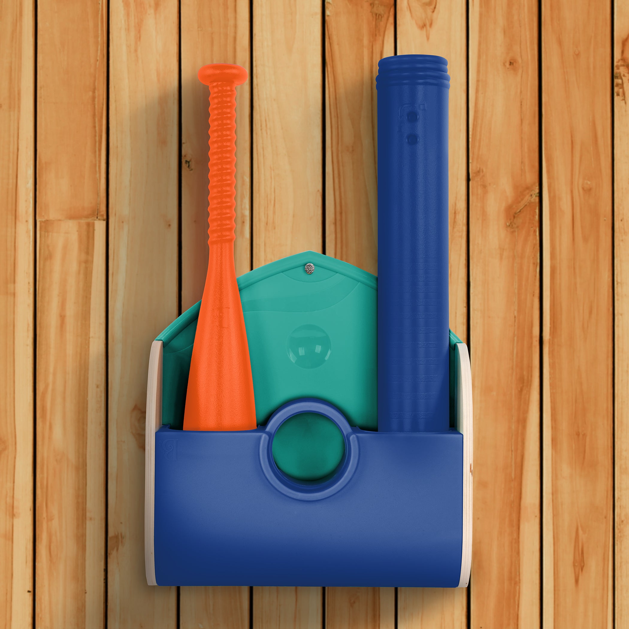 Kids tee ball playset with balls and bat