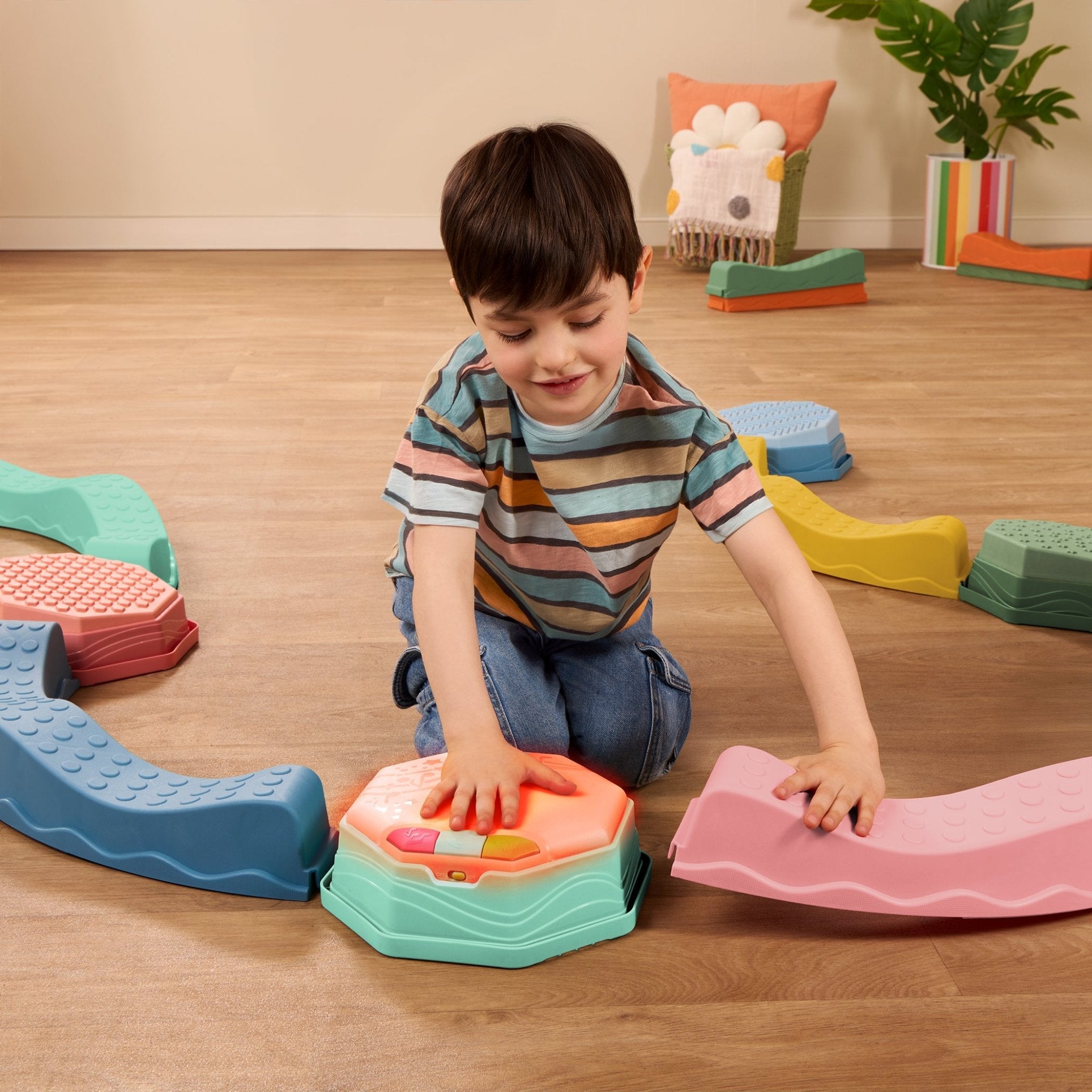 Musical balance beam set for kids