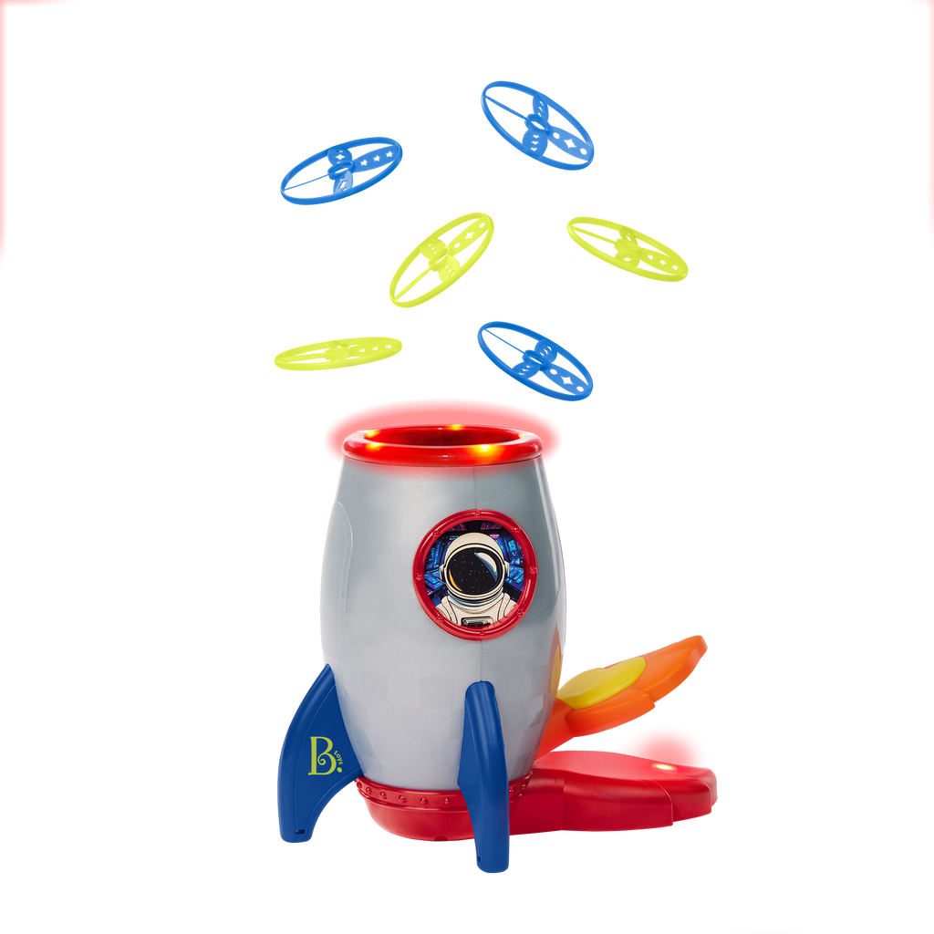 Light-up disc launcher toy