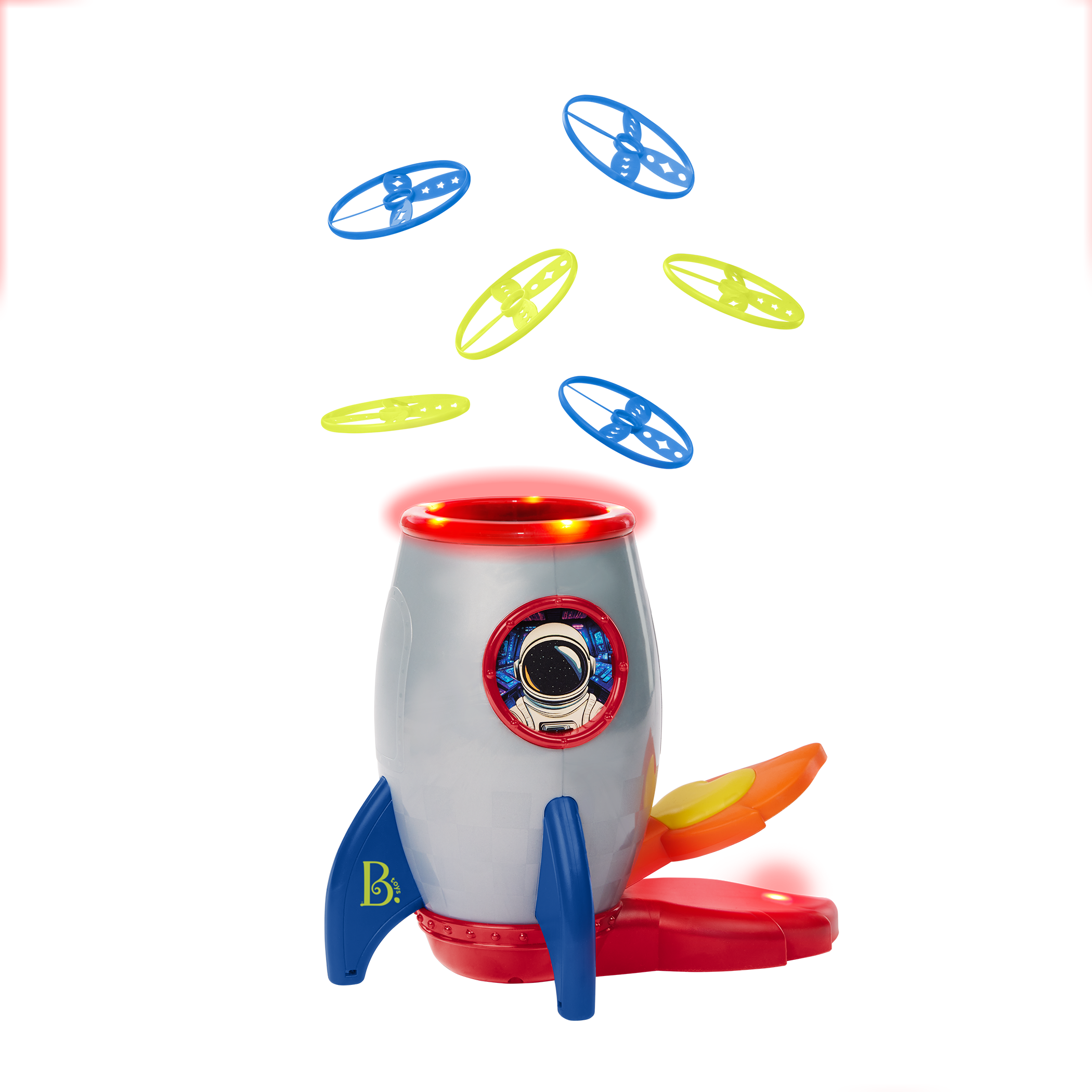 Light-up disc launcher toy