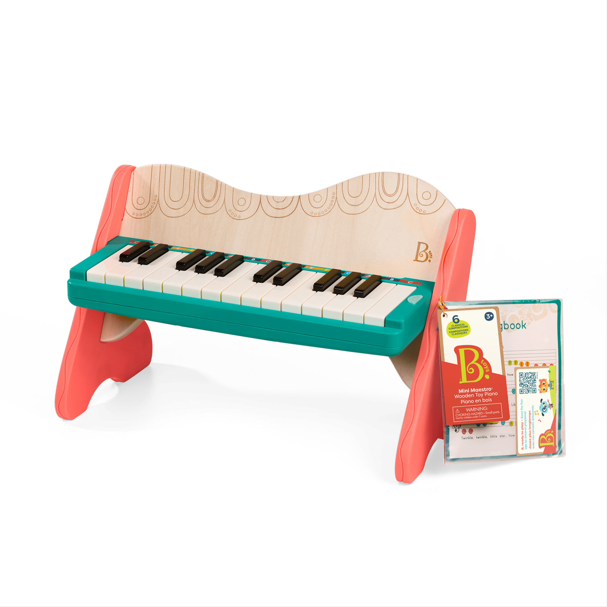 Mini Maestro Wooden Toy Piano set pretend play for kids