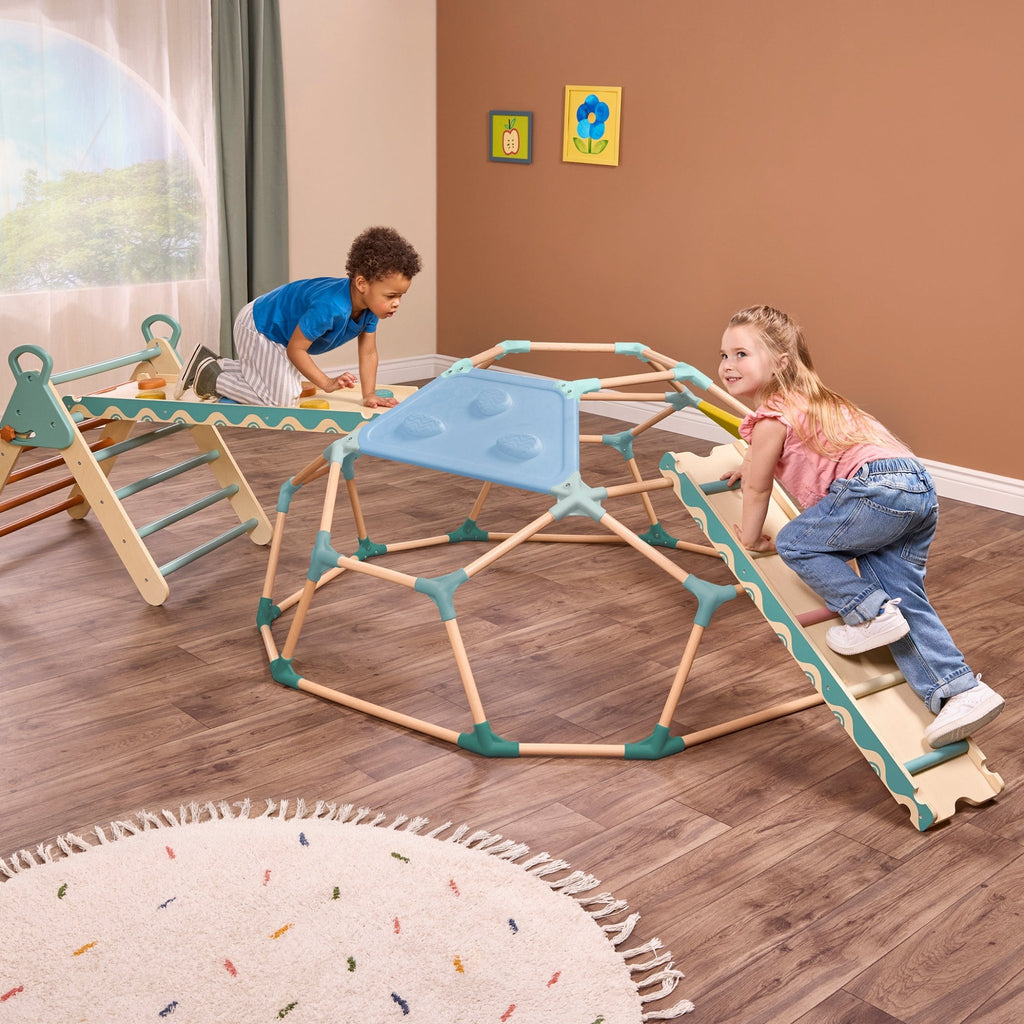 WonderDome Wooden Climber active play for toddlers