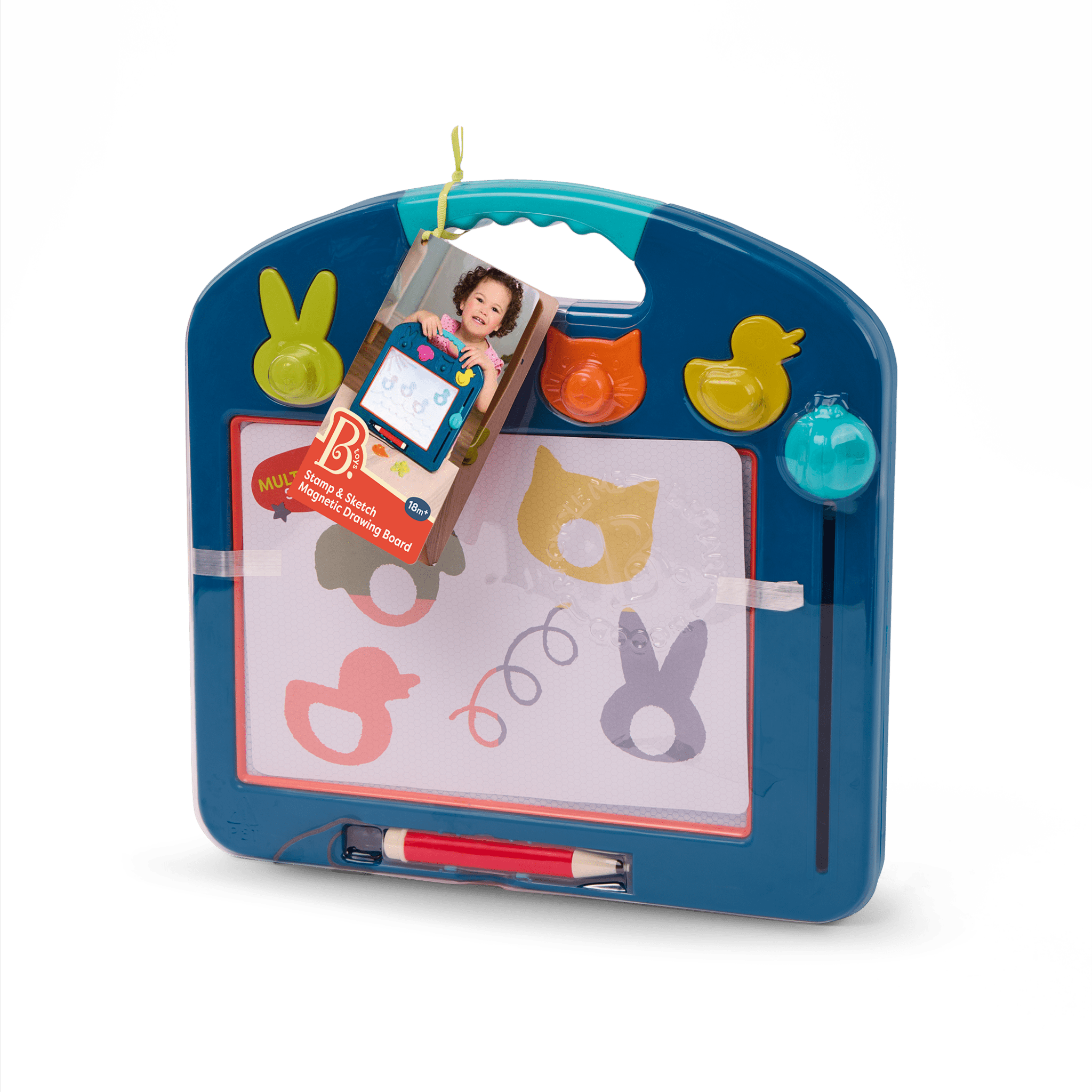 Stamp & Sketch Magnetic Drawing Board puzzle creative toy for toddlers