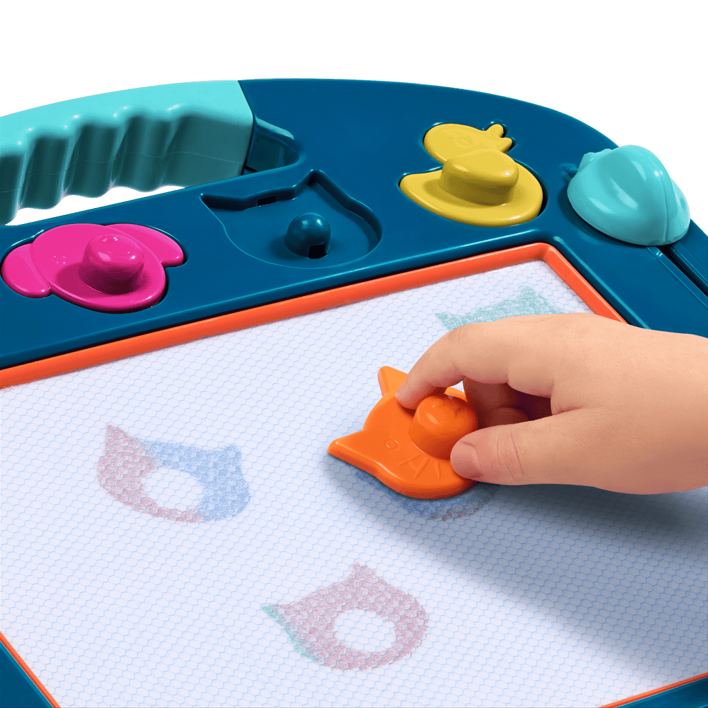 Stamp & Sketch Magnetic Drawing Board puzzle creative toy for toddlers