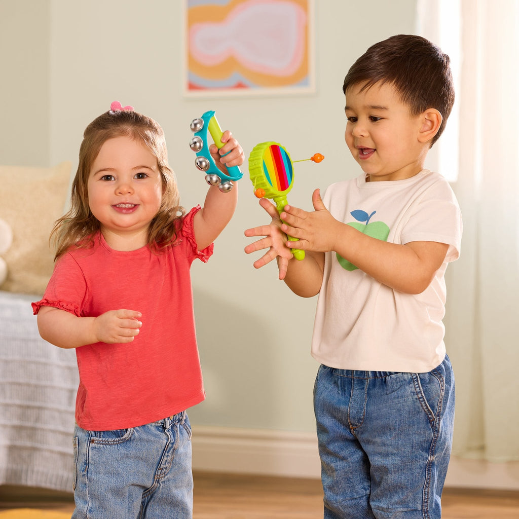 Make a Melody: Rattle Drum & Bells musical toys pretend play for toddlers