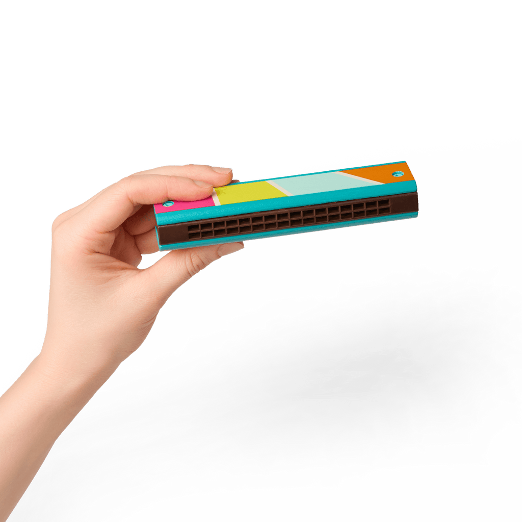 Make a Melody: Harmonica & Castanets musical toys pretend play for toddlers