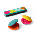 Make a Melody: Harmonica & Castanets musical toys pretend play for toddlers