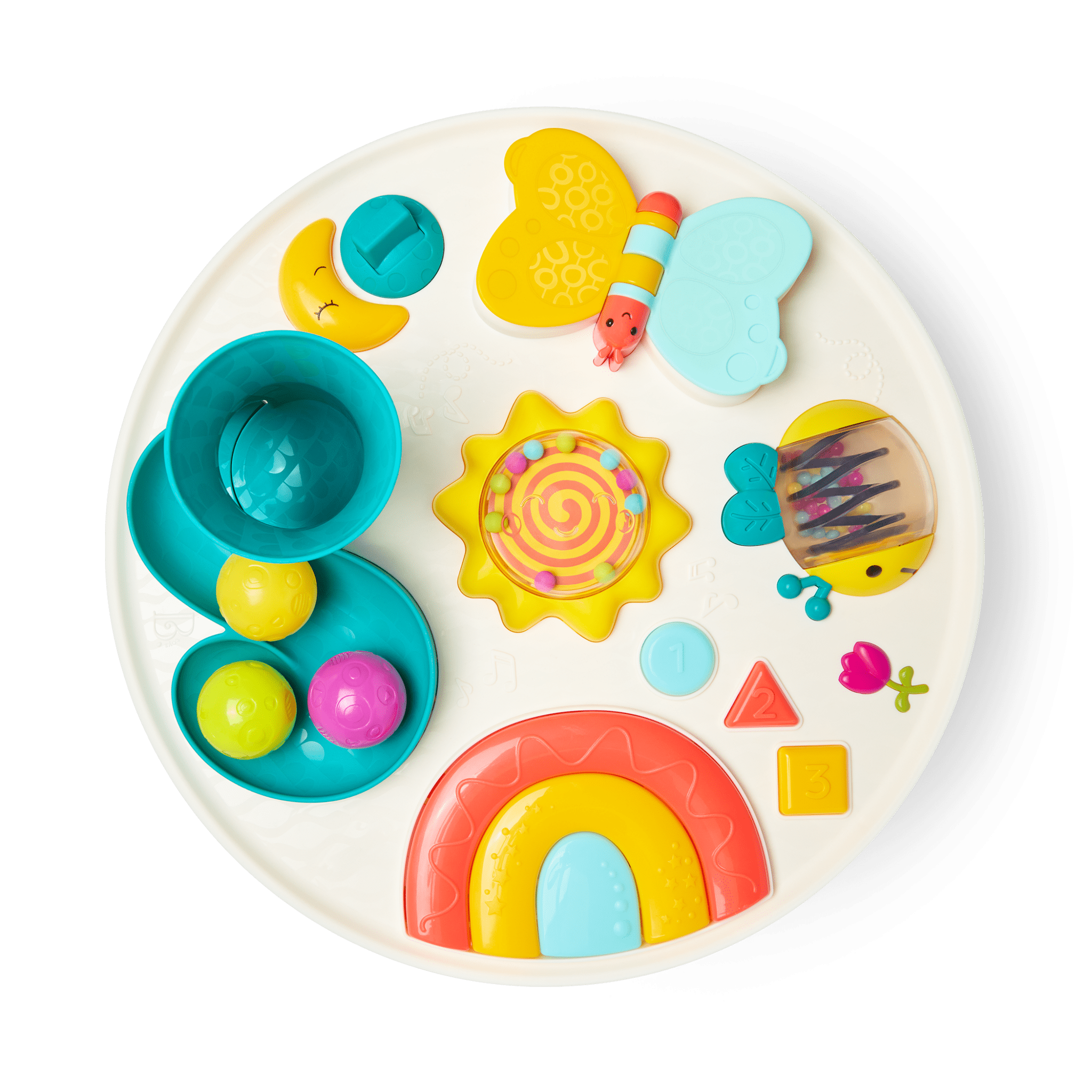 Busy B. Rainbow Sensory Station