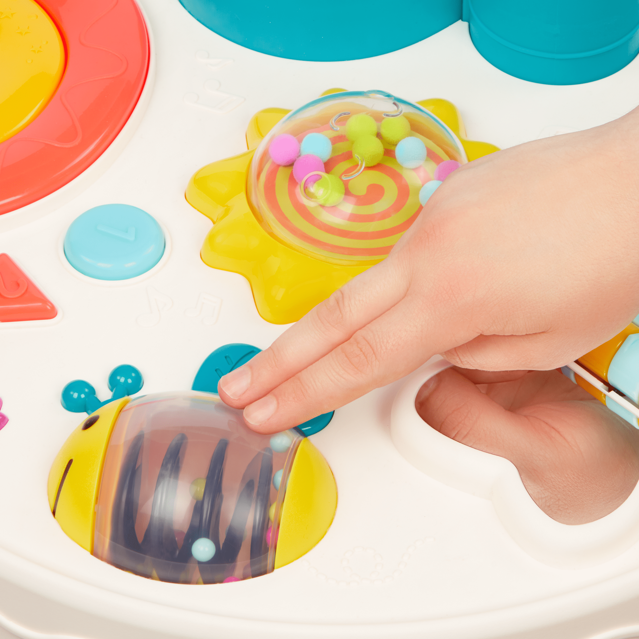 Busy B. Rainbow Sensory Station