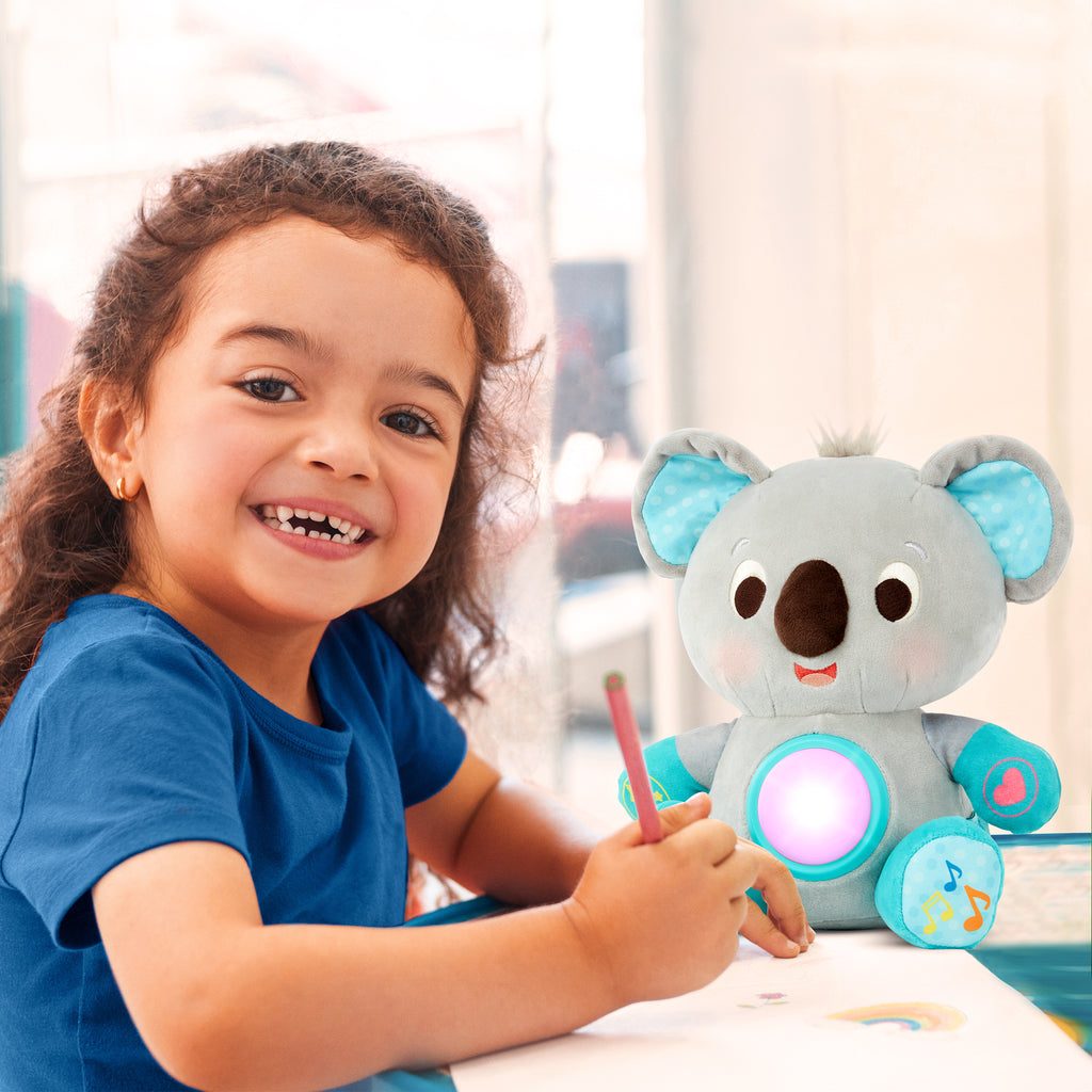 Interactive plush koala.