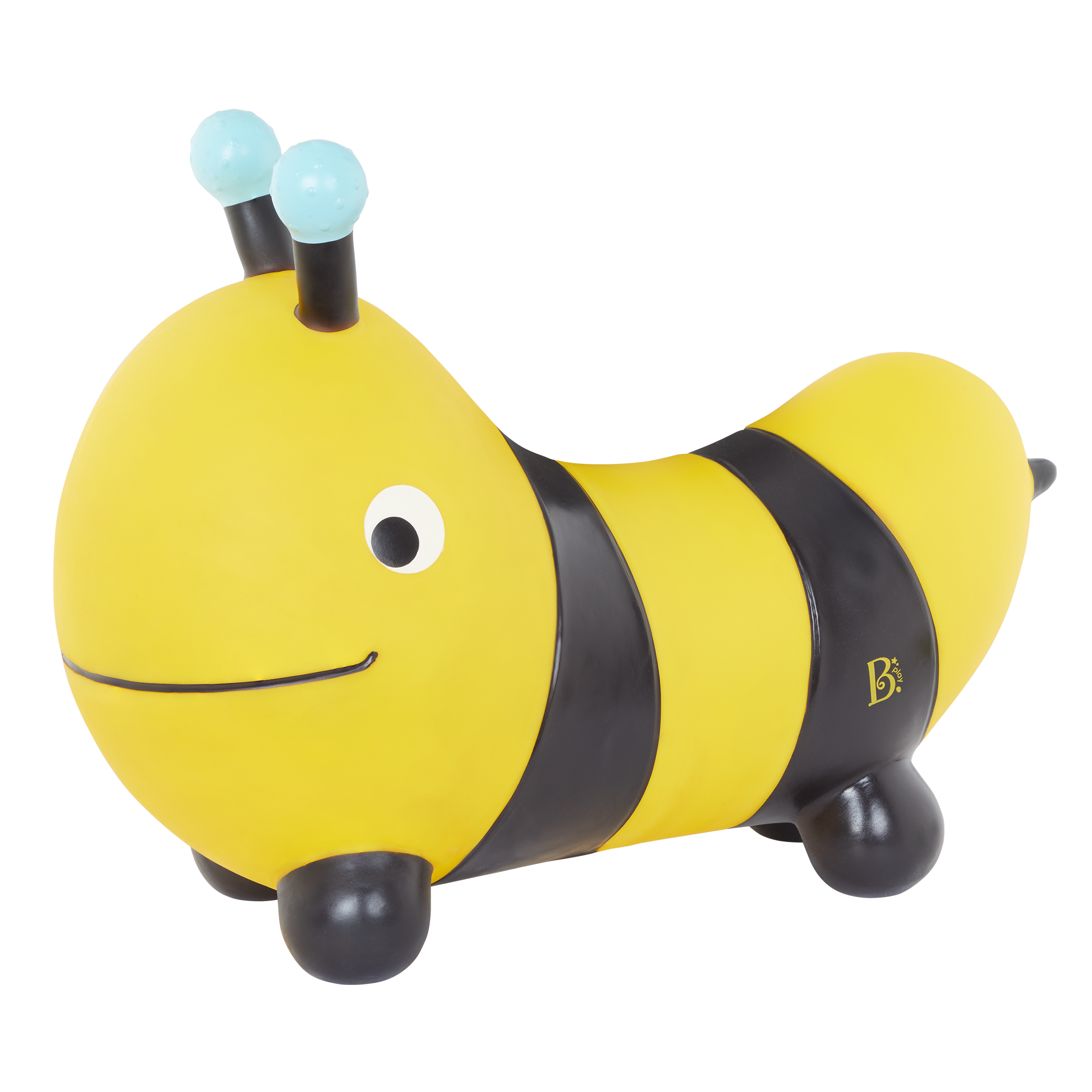 Ride-on bee bouncer with pump.