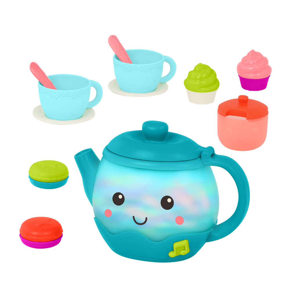 Musical tea party set for toddlers pretend play