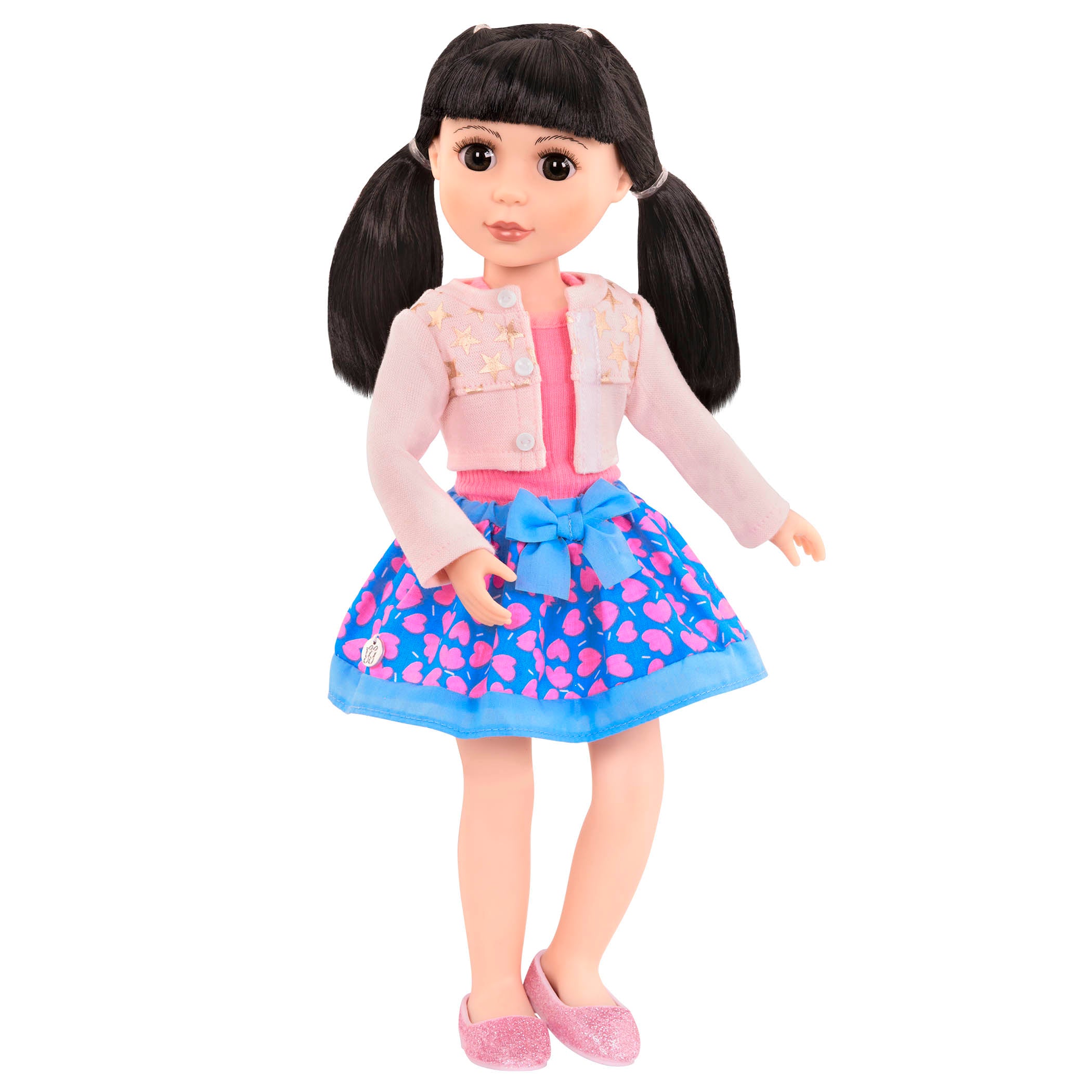 Cardigan outfit for 14-inch doll